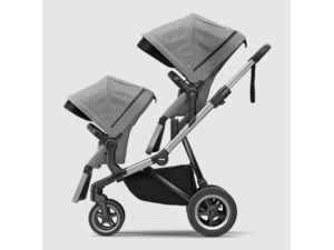 THULE Sleek+Bassinet Aluminum/Gray Melange
