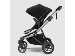 THULE Sleek+Bassinet Aluminum/Midnight Black