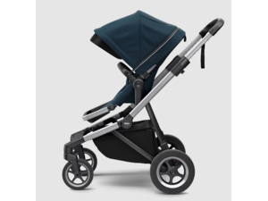 THULE Sleek+Bassinet Aluminum/Navy Blue