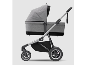 THULE Sleek+Bassinet Aluminum/Navy Blue