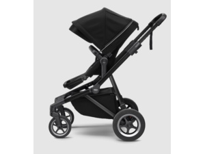 THULE Sleek+Bassinet Midnight Black on Black