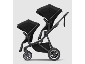 THULE Sleek+Bassinet Midnight Black on Black