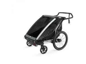 Dětský vozík THULE Chariot Lite Double Aluminum/Agave
