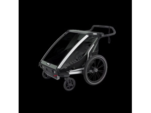 Dětský vozík THULE Chariot Lite Double Aluminum/Agave