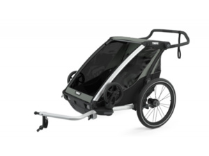 Dětský vozík THULE Chariot Lite Double Aluminum/Agave