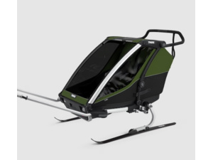 THULE Chariot Cab 2 Aluminum/Cypress Green