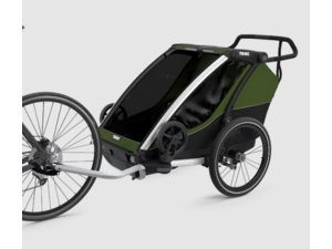 THULE Chariot Cab 2 Aluminum/Cypress Green