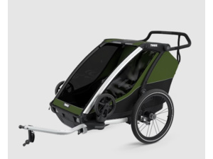 THULE Chariot Cab 2 Aluminum/Cypress Green