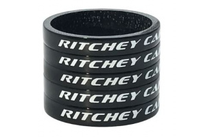 Podložky RITCHEY Spacers Wcs Carbon Black Ud Glossy 1-1/8 5mm X 5Pc
