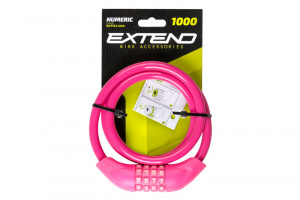Zámek EXTEND Numeric 4 10x1000mm - Pink