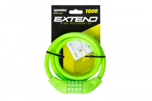 Zámek EXTEND Numeric 4 10x1000mm - Lime Green