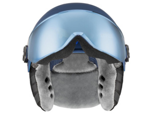 Přilba UVEX Rocket JR Visor Blue puzzle m