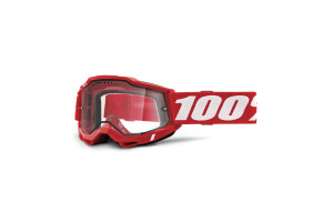 Brýle 100% Accuri 2 Enduro MTB Neon/Red/Clear Lens