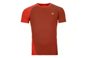 Tričko  ORTOVOX120 Cool Tec Fast Upward T-Shirt Men's Clay Orange