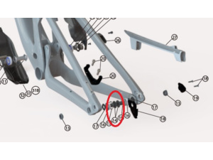 Šroub čepu zadní stavby LAPIERRE Spicy CF / Zesty CF 2021