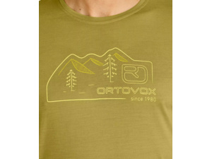 Tričko ORTOVOX 150 Cool Vintage Badge T-shirt Men's Black Raven