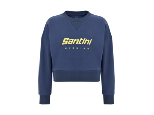 Krátká dámská mikina SANTINI Brand Blue