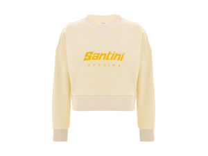 Krátká dámská mikina SANTINI Brand Cream