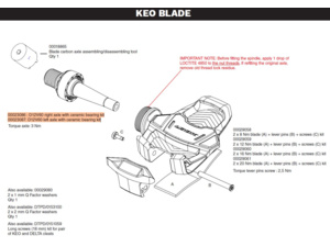 Náhradní osa LOOK Keo Blade Ceramic ložiska