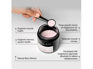 Doplněk stravy PILLAR Triple Magnesium Powder sáček 200 g - Lesní plody