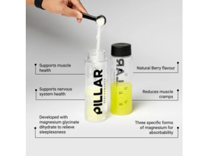 Doplněk stravy PILLAR Triple Magnesium Powder sklenice 200 g