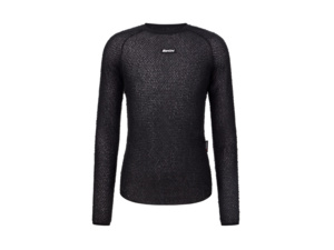 Funkční triko s dlouhým rukávem SANTINI Alpha Black