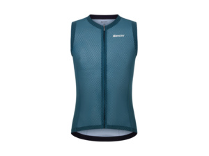 Sleeveless jersey SANTINI Opal Blue