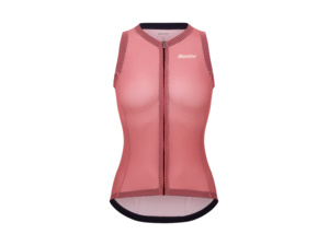 Women's sleeveless jersey SANTINI Opal Pink