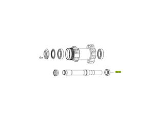 Náhradní díly FULCRUM right locknut for rear hub -steel