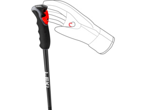 Hole LEKI Peak Vario 3D black-dark anthracite-orange - 110 - 140 cm