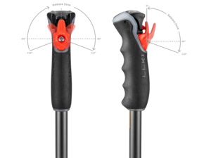 Hole LEKI Peak Vario 3D black-dark anthracite-orange - 110 - 140 cm