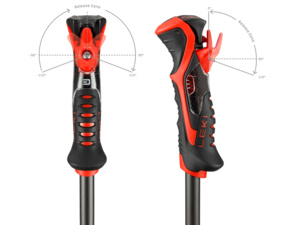 Hole LEKI Airfoil 3D black-bright red-dark anthracite