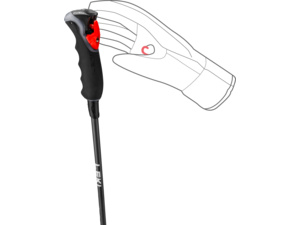 Hole LEKI Carbon 12 3D black-dark anthracite-neonyellow