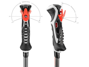 Hole LEKI Carbon 14 3D black-dark anthracite-bright red