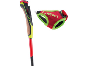 Hole LEKI HRC max bright red-neonyellow-carbon structure