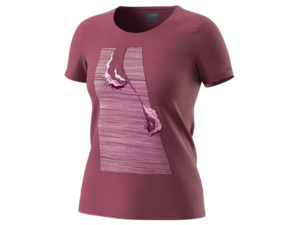 Dámské triko DYNAFIT X Simon Charrière Dark Rose/Blue Turn