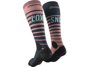 Ponožky DYNAFIT FT Graphic Mokarosa/Snow
