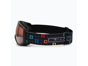 Brýle BLIZZARD 963 DAO, black, amber1, silver mirror