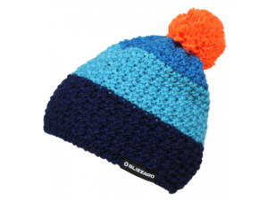 Čepice BLIZZARD Tricolor, blue/navy/orange