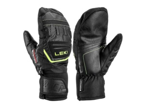 Rukavice LEKI WCR Team 3D Junior Mitt black-ice lemon