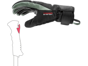 Rukavice LEKI Sparrow 3D Women black-dusty green