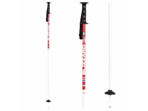 Sjezdové hole BLIZZARD Race junior ski poles white/red - 95