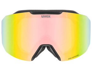 Brýle UVEX EVIDNT Attract Black Matt DL/VFM Mirror Rainbow (S1-S3) - Contrastview Yellow/Clear (S1)