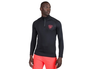 Mikina ROSSIGNOL CLASSIQUE HERO 1/2 ZIP Black - M