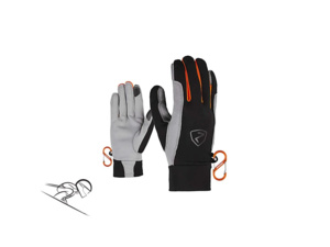Rukavice ZIENER Gusty Touch Black/Orange