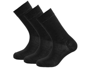 Ponožky DEVOLD Daily Merino Light Sock 3Pk Black - 36-40