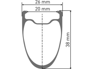 Zapletená kola DT SWISS ARC 1100 Dicut 38 WTS