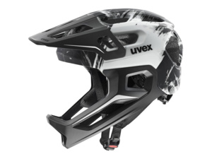 Dětská helma UVEX React Jr Fullface Black-White Matt
