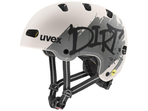 Dětská helma UVEX Kid 4 Style Mips Dirt Warm Grey Matt