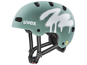 Dětská helma UVEX Kid 4 Style Mips Spray Sage Green Matt